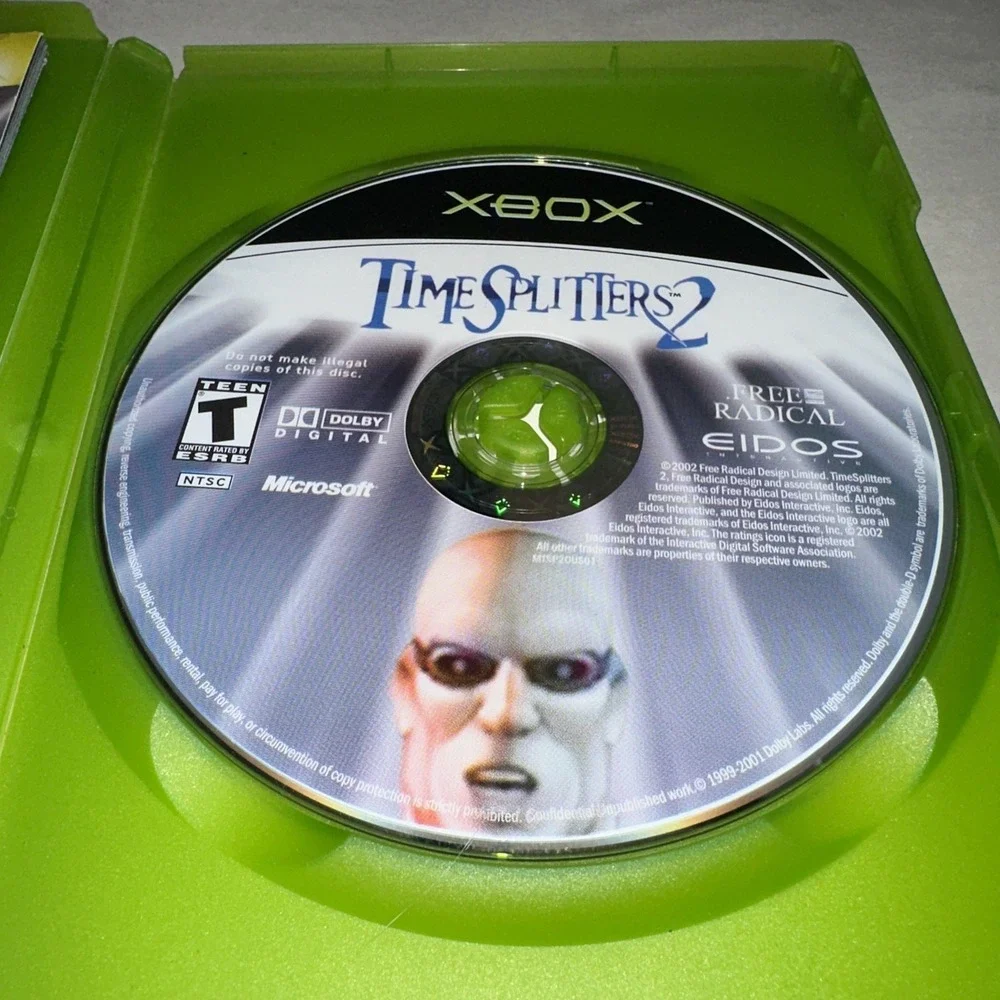 TimeSplitters 2 (Microsoft Xbox, 2002) Complete CIB w/ Registration Card